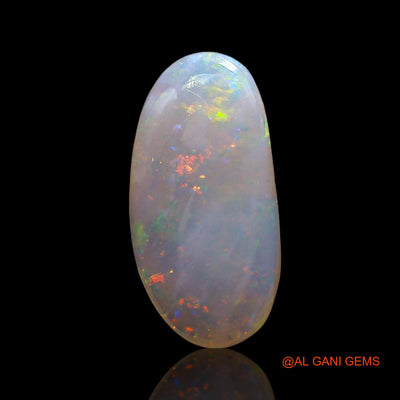 Natural Fire Opal Gemstone 3.00 Cts Loose Oval Cabochon From Australia 17x9x2 mm AE-519