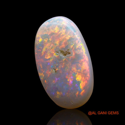 Natural Untreated Fire Opal Loose Gemstone Oval Cabochon From Australia 3.00 Cts 16x9x2 mm AE-520
