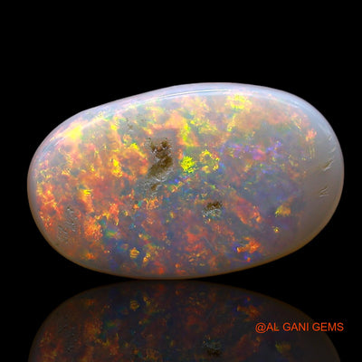 Natural Untreated Fire Opal Loose Gemstone Oval Cabochon From Australia 3.00 Cts 16x9x2 mm AE-520
