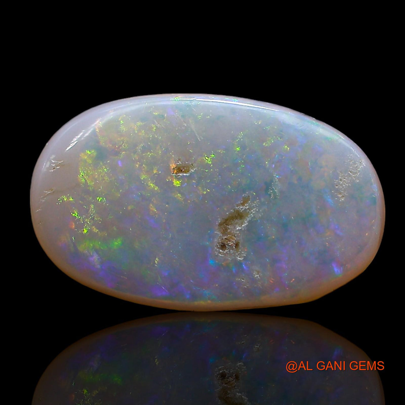 Natural Untreated Fire Opal Loose Gemstone Oval Cabochon From Australia 3.00 Cts 16x9x2 mm AE-520