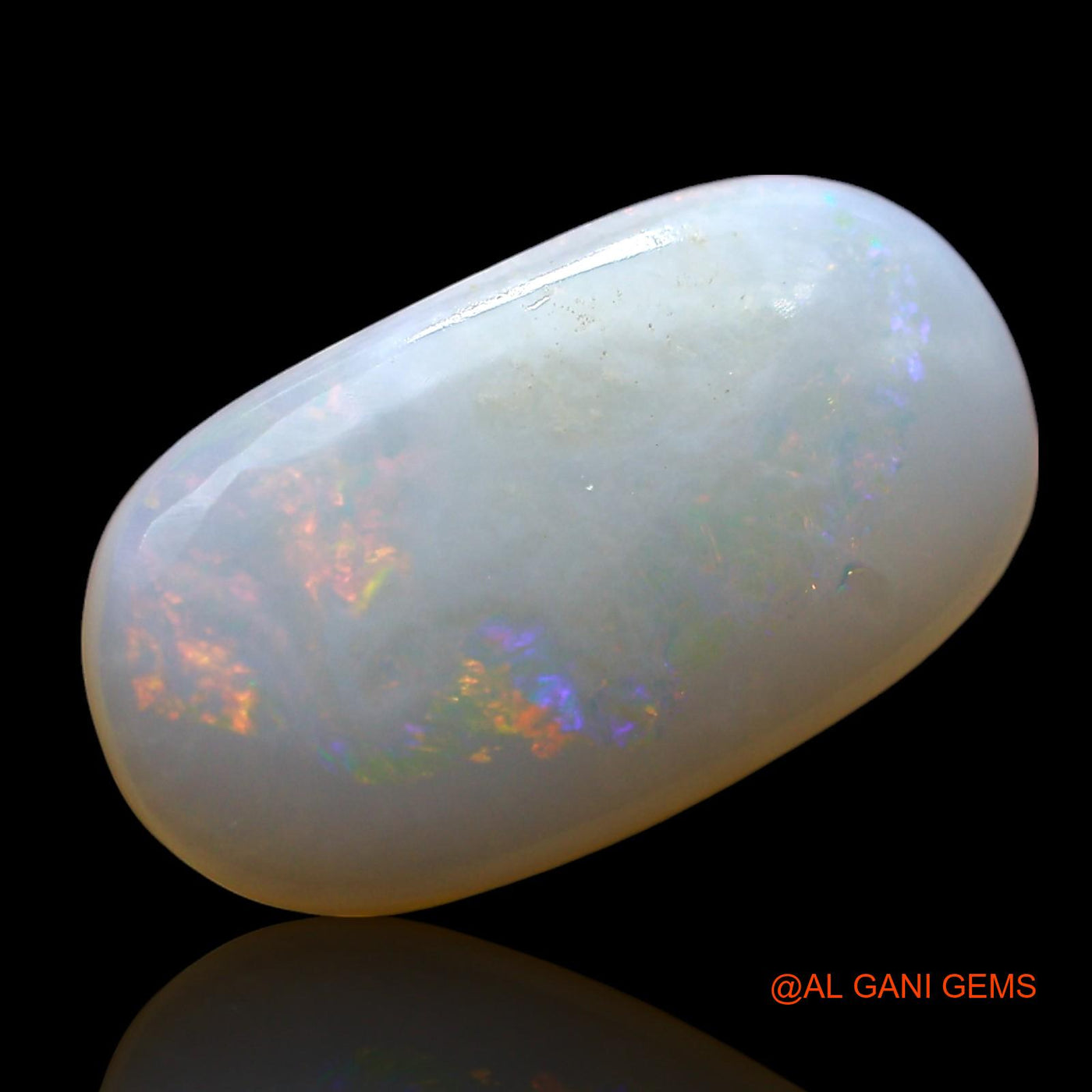Natural Untreated Fire Opal Loose Gemstone Oval Cabochon From Australia 4.00 Cts 16x9x3 mm AE-521