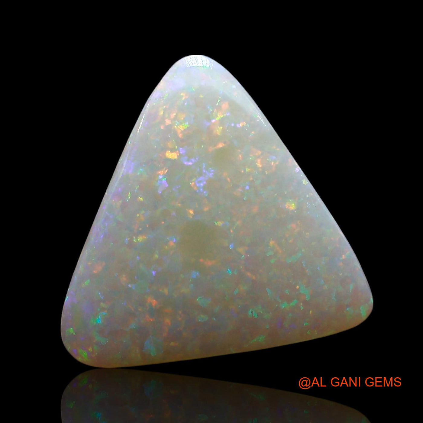 3.00 Cts Natural Australian Fire Opal Trillion Cabochon Loose Gemstone For Jewelry 13x13x3 mm AE-522