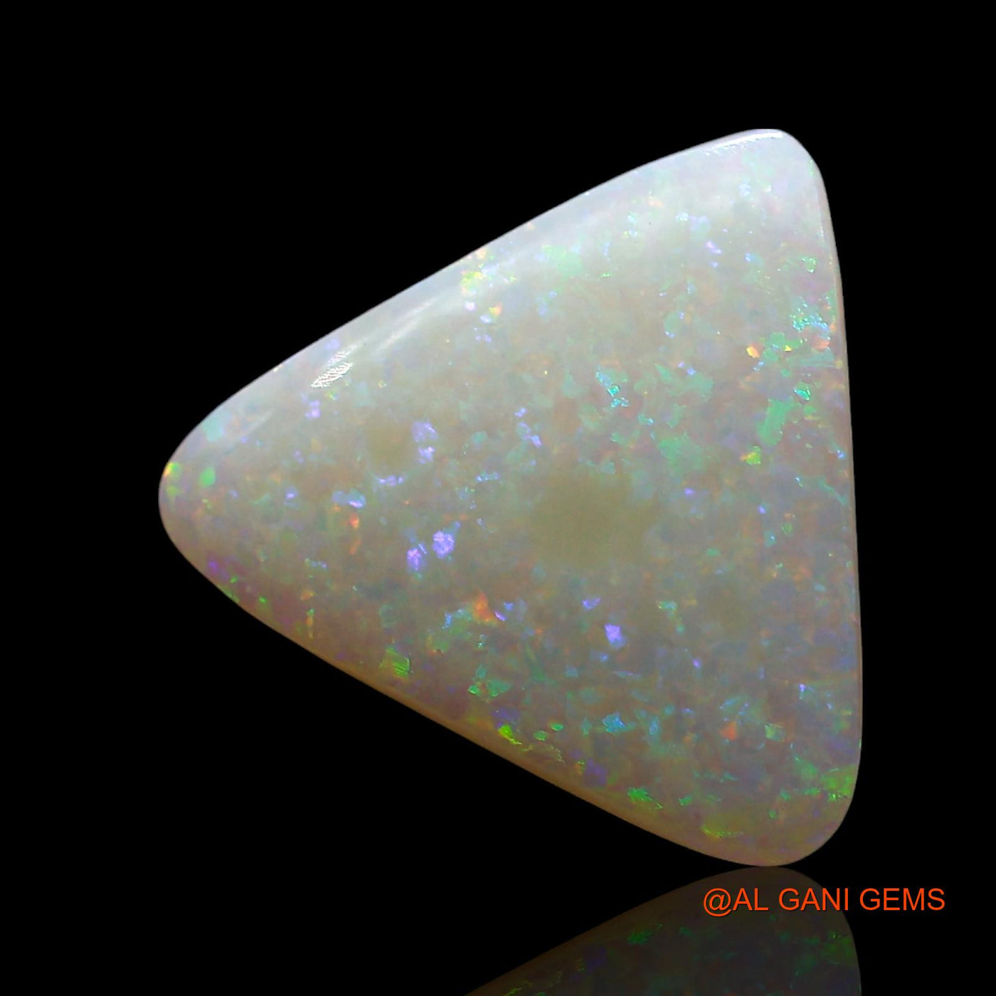 3.00 Cts Natural Australian Fire Opal Trillion Cabochon Loose Gemstone For Jewelry 13x13x3 mm AE-522
