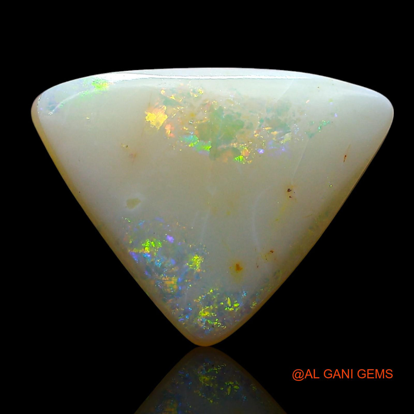 3.00 Cts Unheated Australian Fire Opal Loose Gemstone Trillion Cabochon Natural 15x11x3 mm AE-523