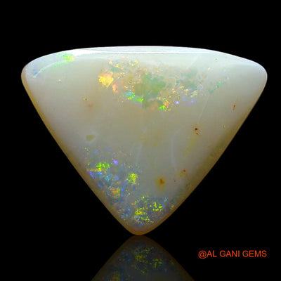 3.00 Cts Unheated Australian Fire Opal Loose Gemstone Trillion Cabochon Natural 15x11x3 mm AE-523