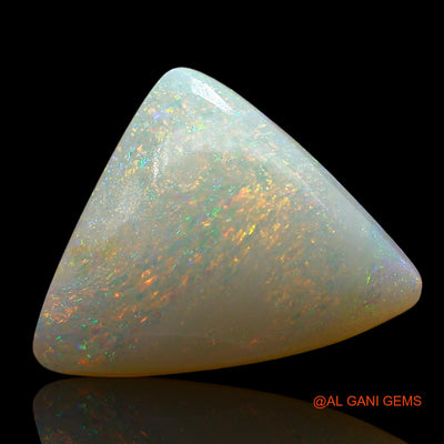 3.00 Cts Unheated Australian Fire Opal Loose Gemstone Trillion Cabochon Natural 15x11x3 mm AE-523