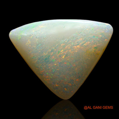 3.00 Cts Unheated Australian Fire Opal Loose Gemstone Trillion Cabochon Natural 15x11x3 mm AE-523