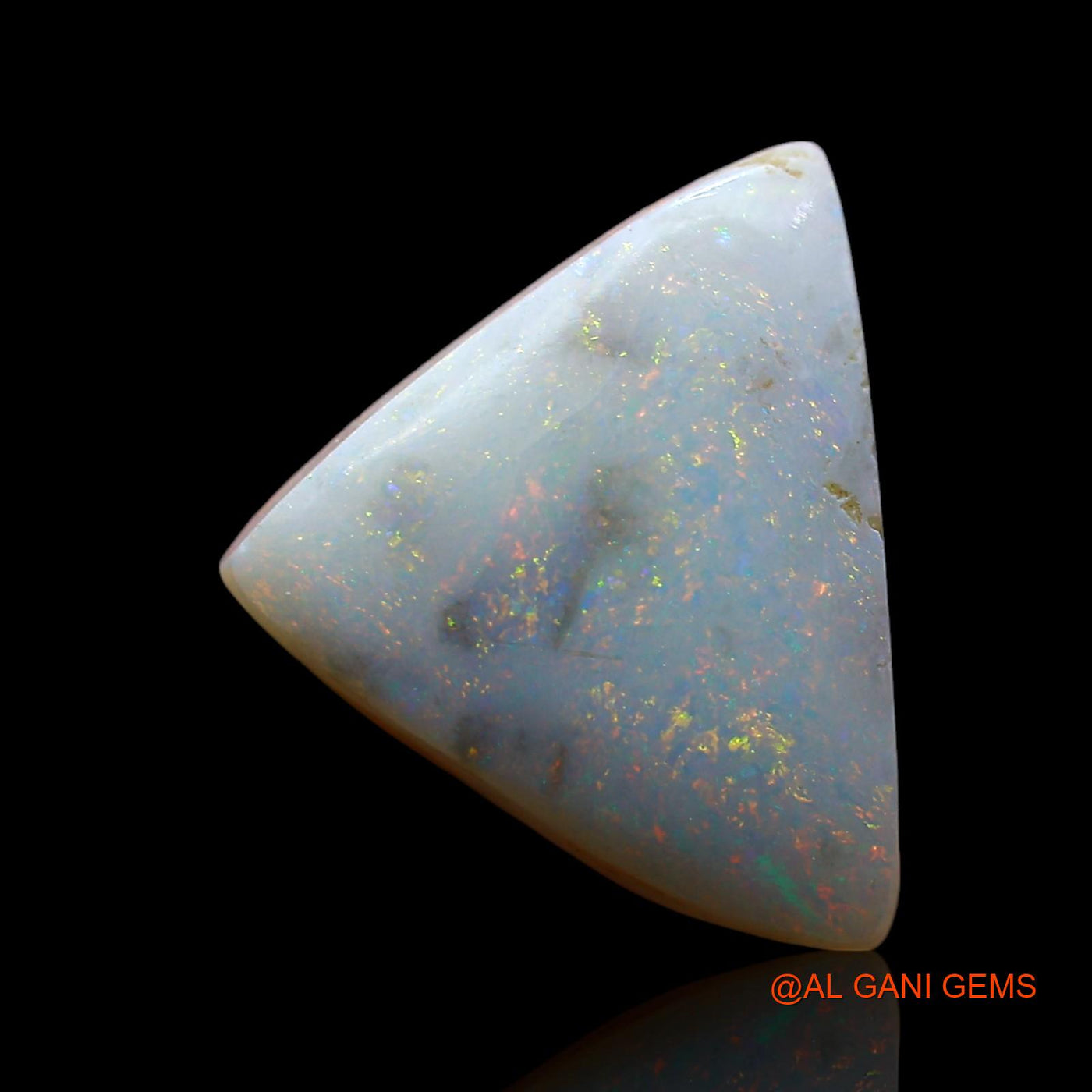 3.00 Cts Natural Australian Fire Opal Trillion Cabochon Loose Gemstone For Jewelry 14x11x4 mm AE-524