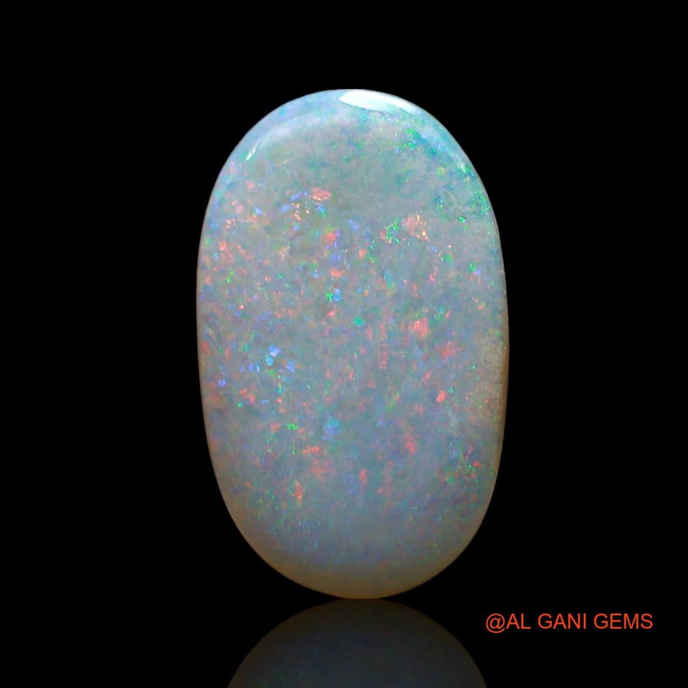 Natural Untreated Fire Opal Loose Gemstone Oval Cabochon From Australia 3.00 Cts 15x9x3 mm AE-525