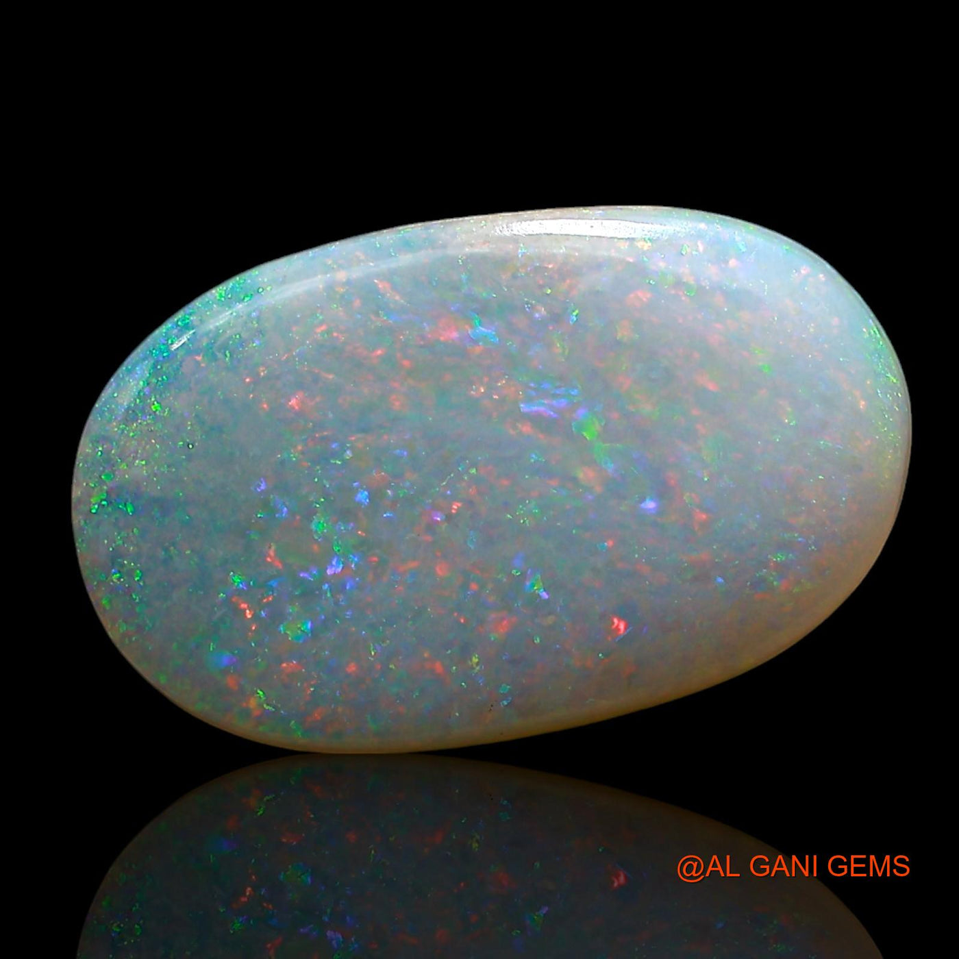 Natural Untreated Fire Opal Loose Gemstone Oval Cabochon From Australia 3.00 Cts 15x9x3 mm AE-525