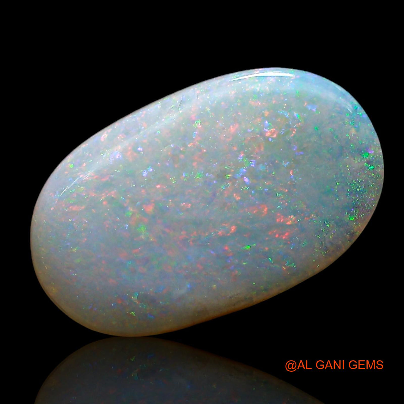 Natural Untreated Fire Opal Loose Gemstone Oval Cabochon From Australia 3.00 Cts 15x9x3 mm AE-525