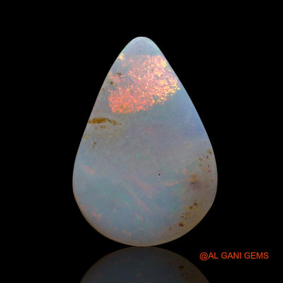 2.00 Cts Natural Australian Fire Opal Loose Gemstone Pear Cabochon 15x10x2 mm AE-529
