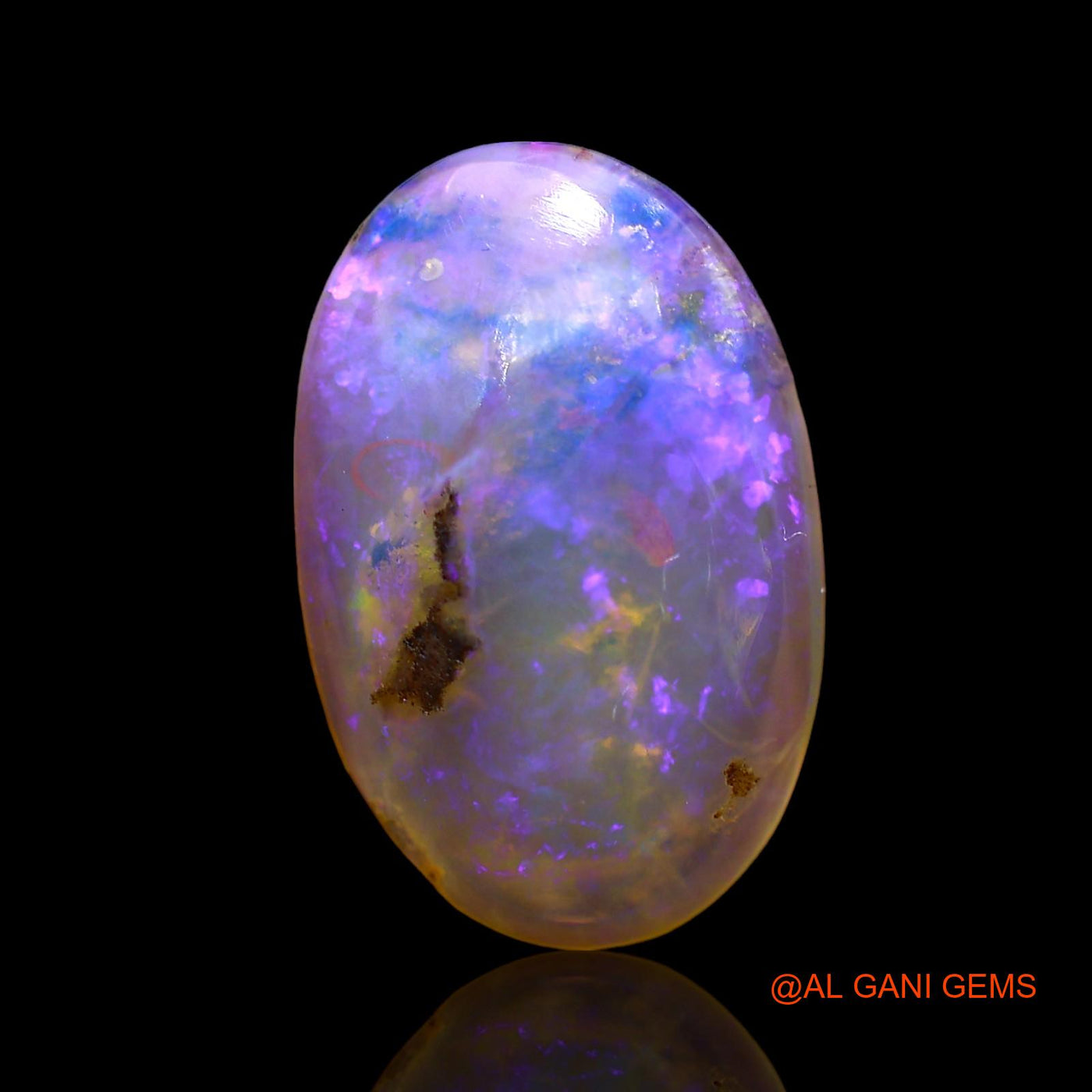 7.00 Cts Natural Australian Fire Opal Loose Gemstone Oval Cabochon 18x11x6 mm AE-52