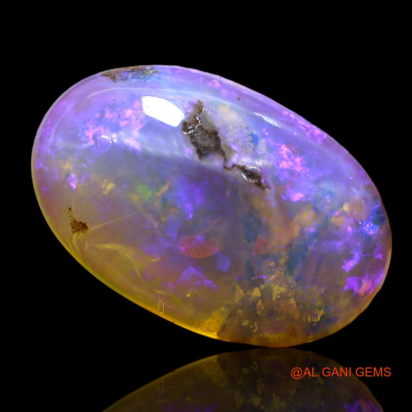 7.00 Cts Natural Australian Fire Opal Loose Gemstone Oval Cabochon 18x11x6 mm AE-52