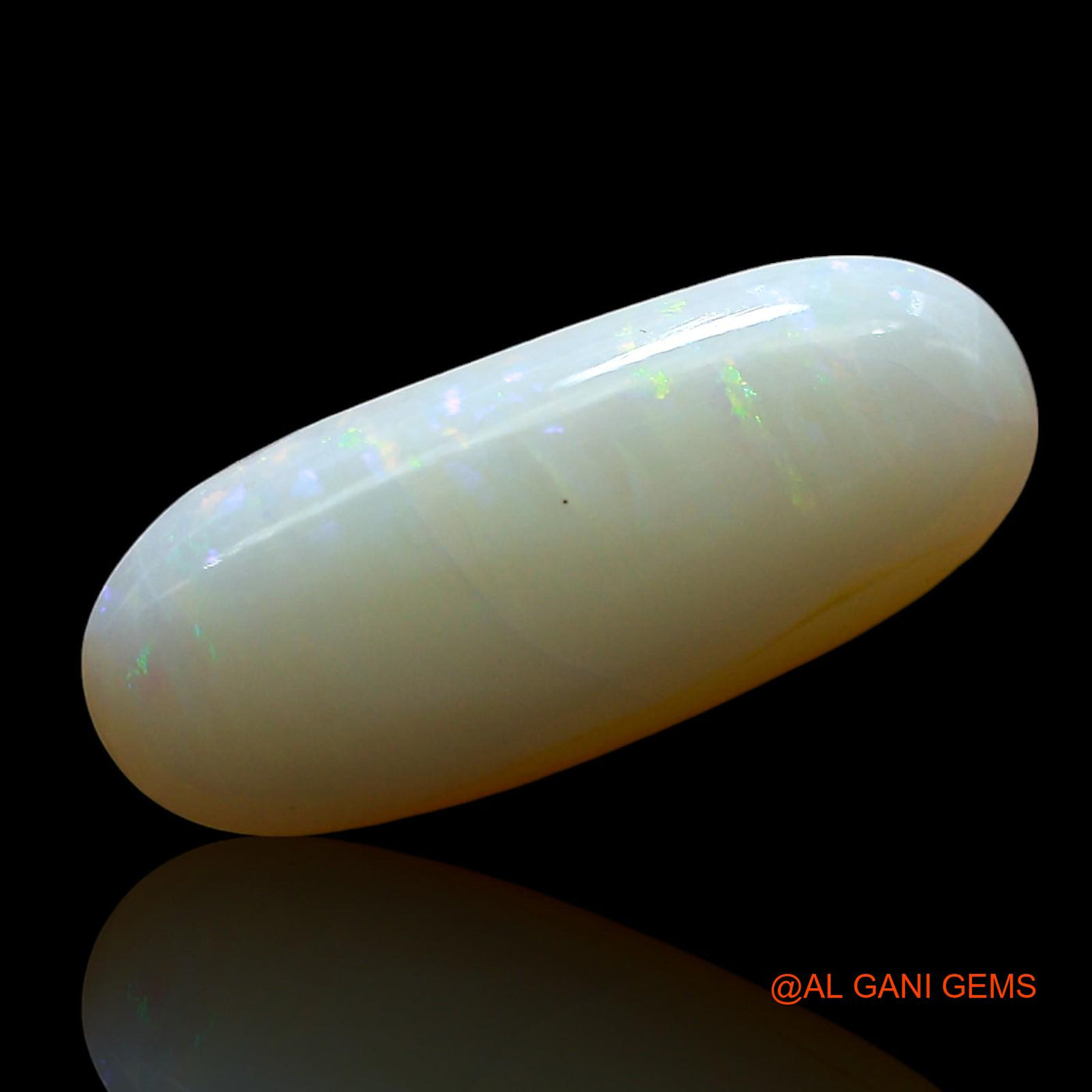 3.00 Cts Unheated Australian Fire Opal Loose Gemstone Oval Cabochon Natural 17x7x4 mm AE-531