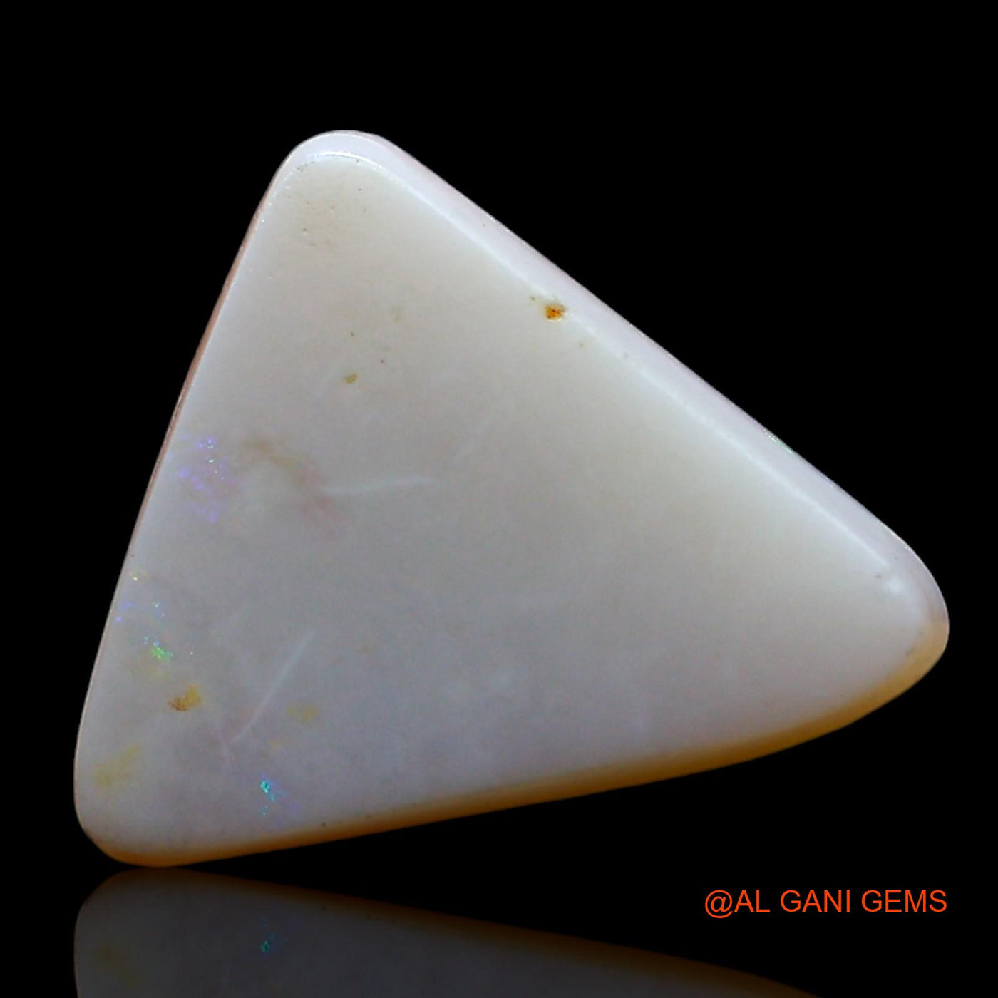 3.00 Cts Natural Australian Fire Opal Loose Gemstone Trillion Cabochon 14x11x3 mm AE-532