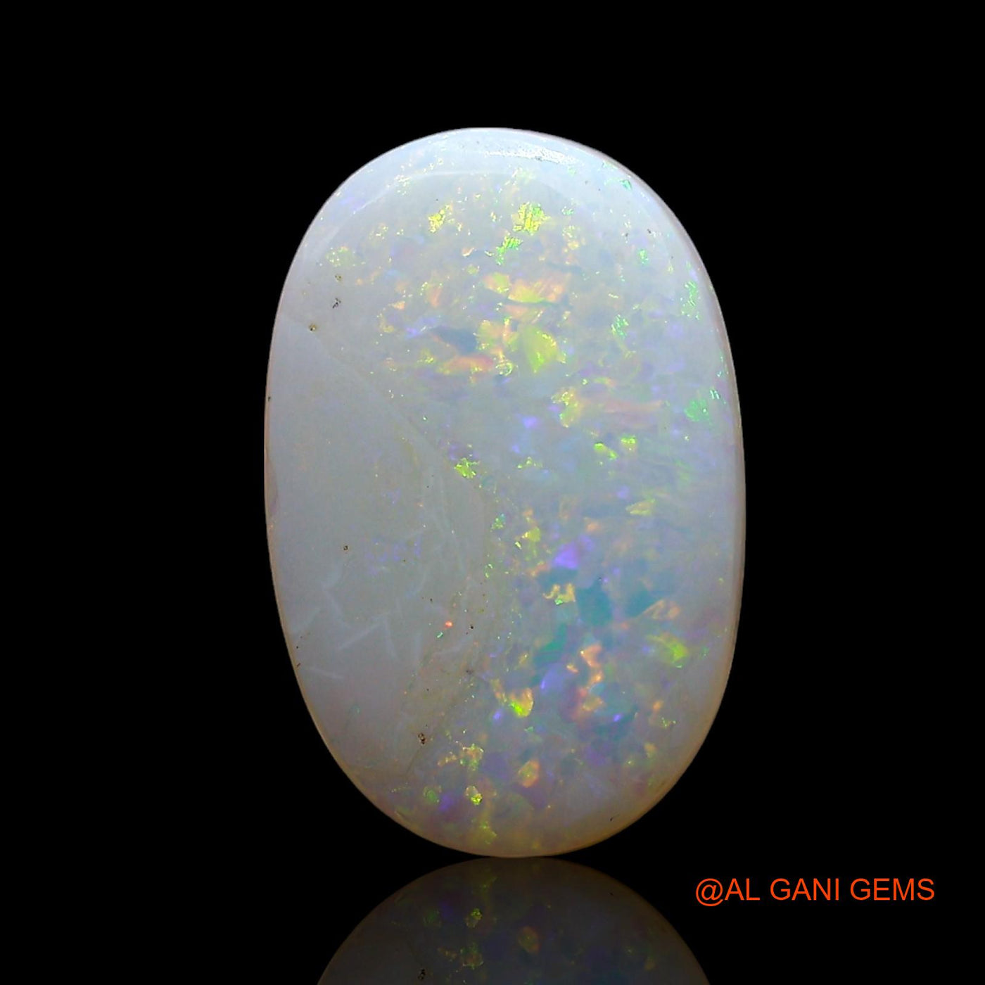 2.00 Cts Natural Australian Fire Opal Loose Gemstone Oval Cabochon 14x9x3 mm AE-534