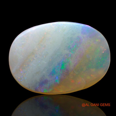 Natural Untreated Fire Opal Loose Gemstone Oval Cabochon From Australia 2.00 Cts 14x10x2 mm AE-537