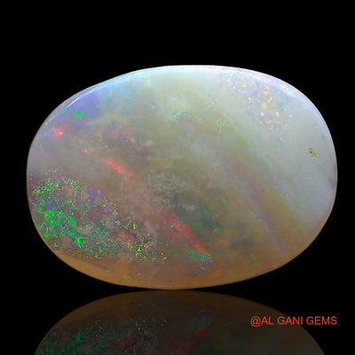 Natural Untreated Fire Opal Loose Gemstone Oval Cabochon From Australia 2.00 Cts 14x10x2 mm AE-537