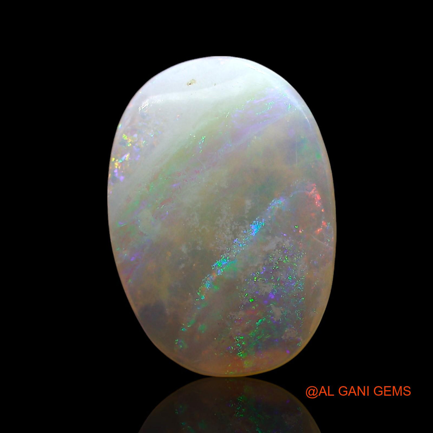 Natural Untreated Fire Opal Loose Gemstone Oval Cabochon From Australia 2.00 Cts 14x10x2 mm AE-537