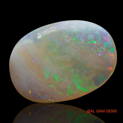 Natural Untreated Fire Opal Loose Gemstone Oval Cabochon From Australia 2.00 Cts 14x10x2 mm AE-537
