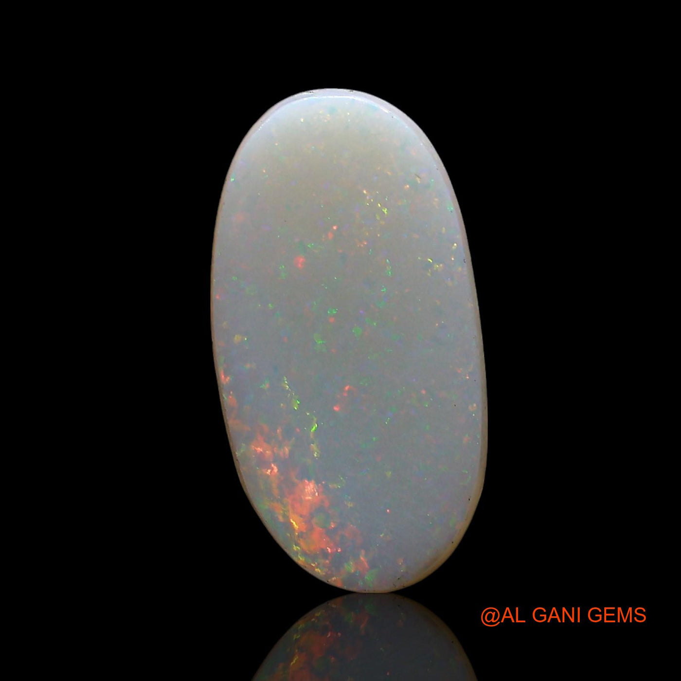 3.00 Cts Natural Australian Fire Opal Loose Gemstone Oval Cabochon 15x8x3 mm AE-539