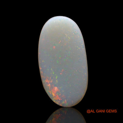 3.00 Cts Natural Australian Fire Opal Loose Gemstone Oval Cabochon 15x8x3 mm AE-539