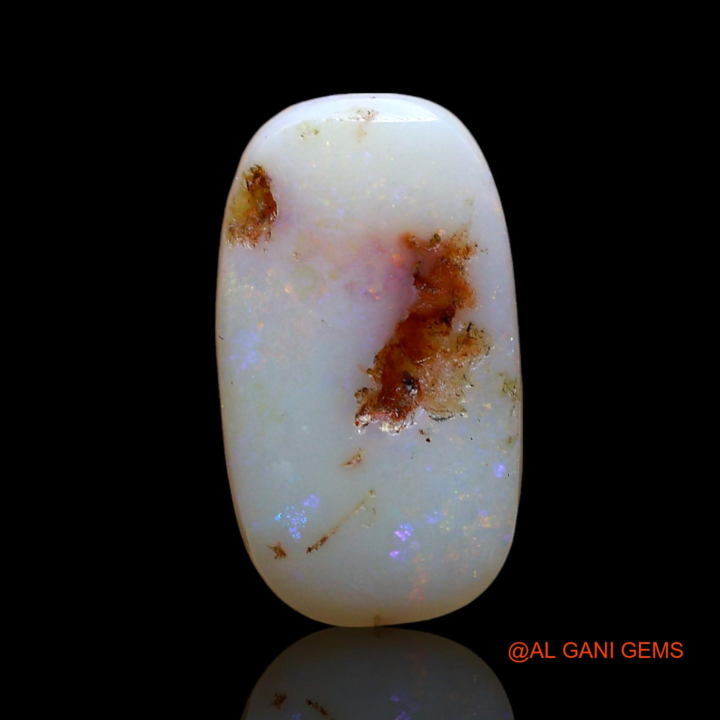 3.00 Cts Natural Australian Fire Opal Loose Gemstone Oval Cabochon 15x8x3 mm AE-541
