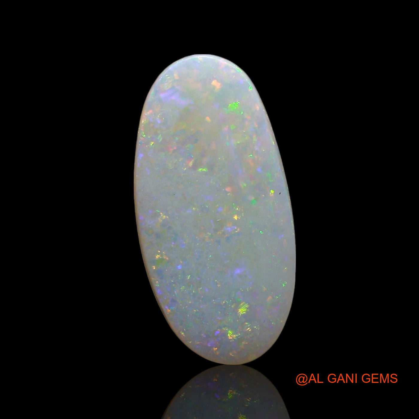 2.00 Cts Natural Australian Fire Opal Loose Gemstone Oval Cabochon 16x8x3 mm AE-543