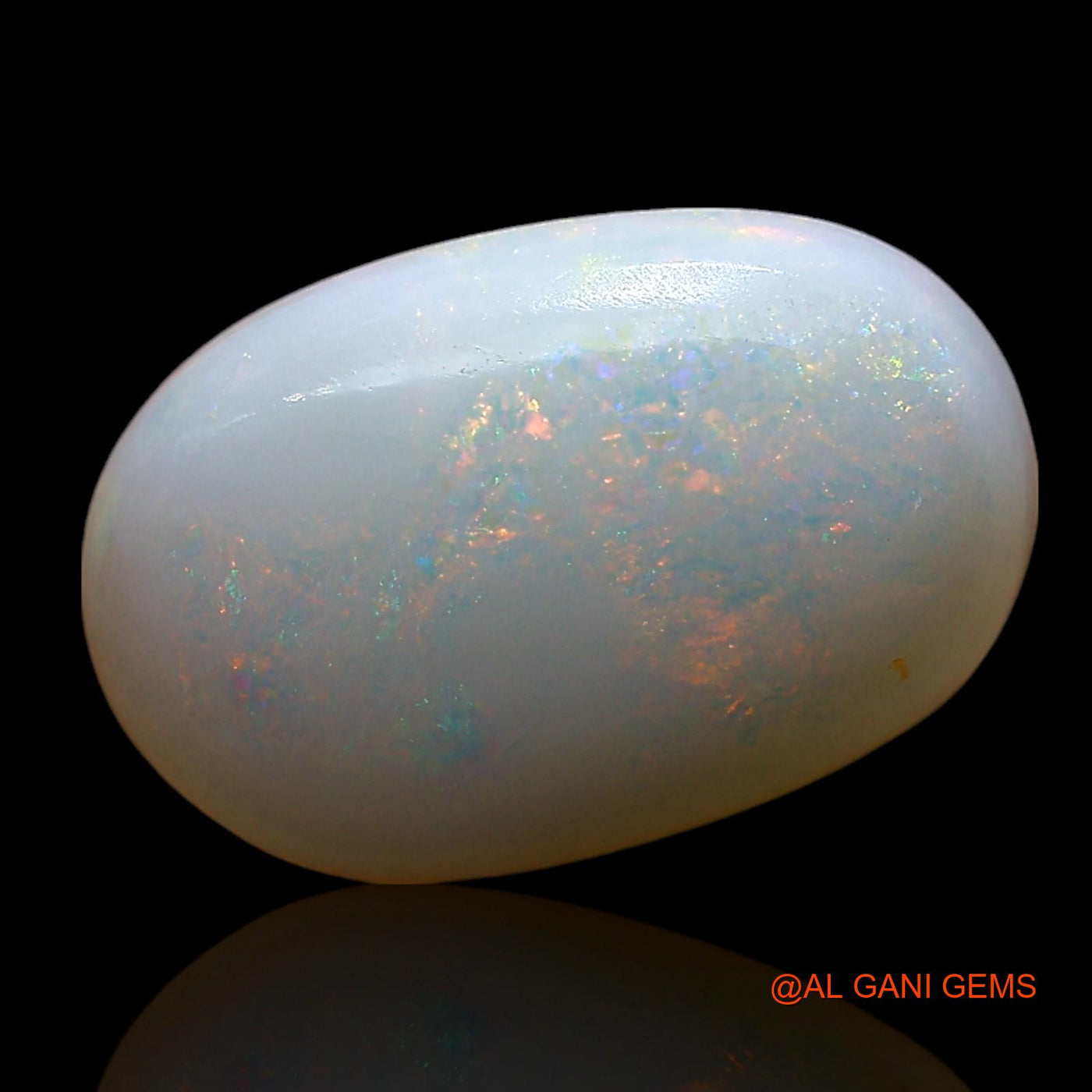 Natural Untreated Fire Opal Loose Gemstone Oval Cabochon From Australia 3.00 Cts 14x9x4 mm AE-544