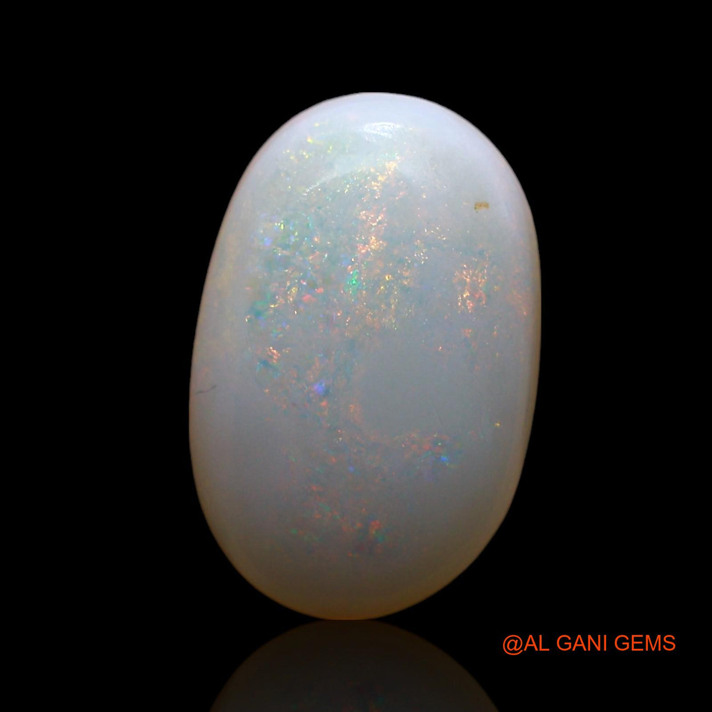 Natural Untreated Fire Opal Loose Gemstone Oval Cabochon From Australia 3.00 Cts 14x9x4 mm AE-544