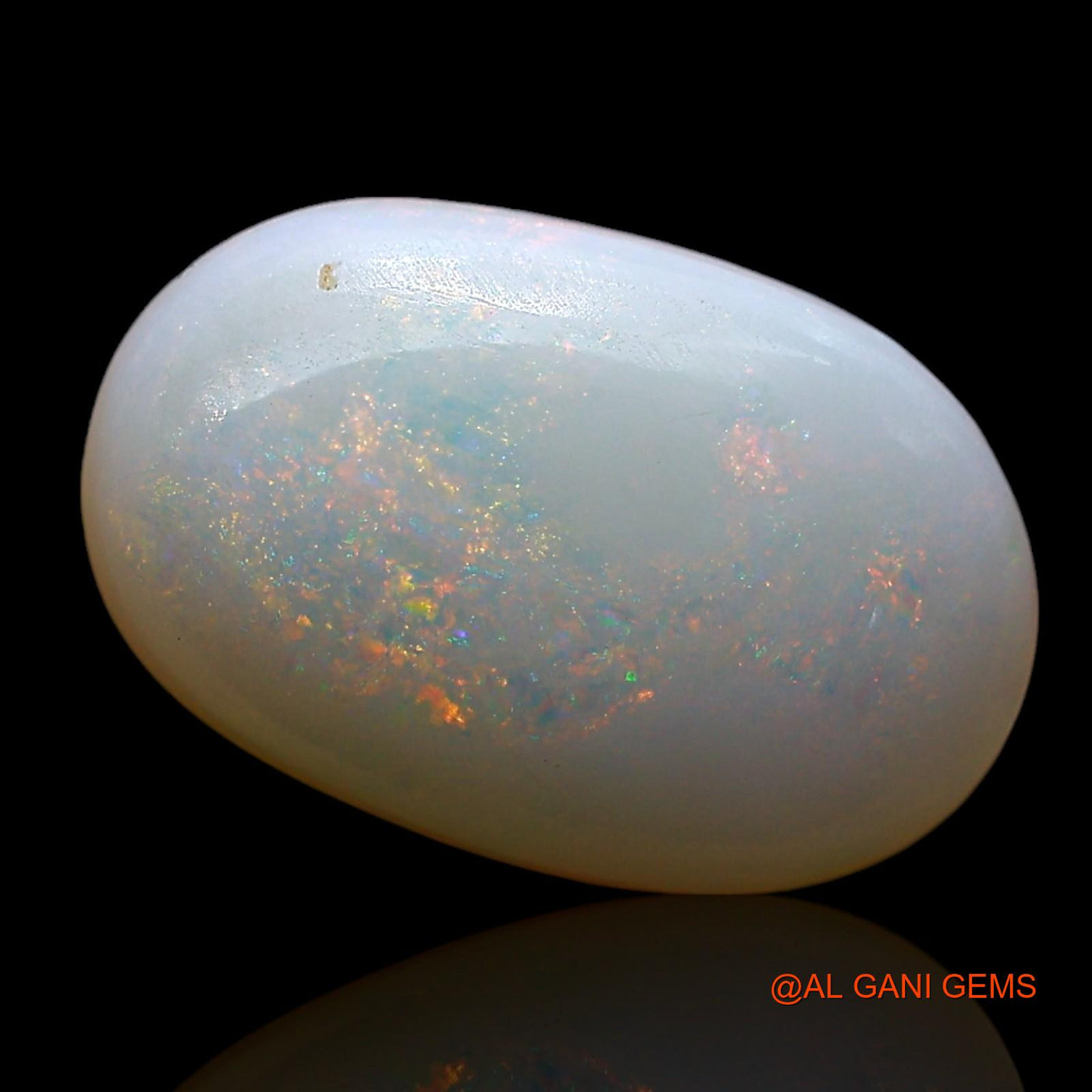 Natural Untreated Fire Opal Loose Gemstone Oval Cabochon From Australia 3.00 Cts 14x9x4 mm AE-544