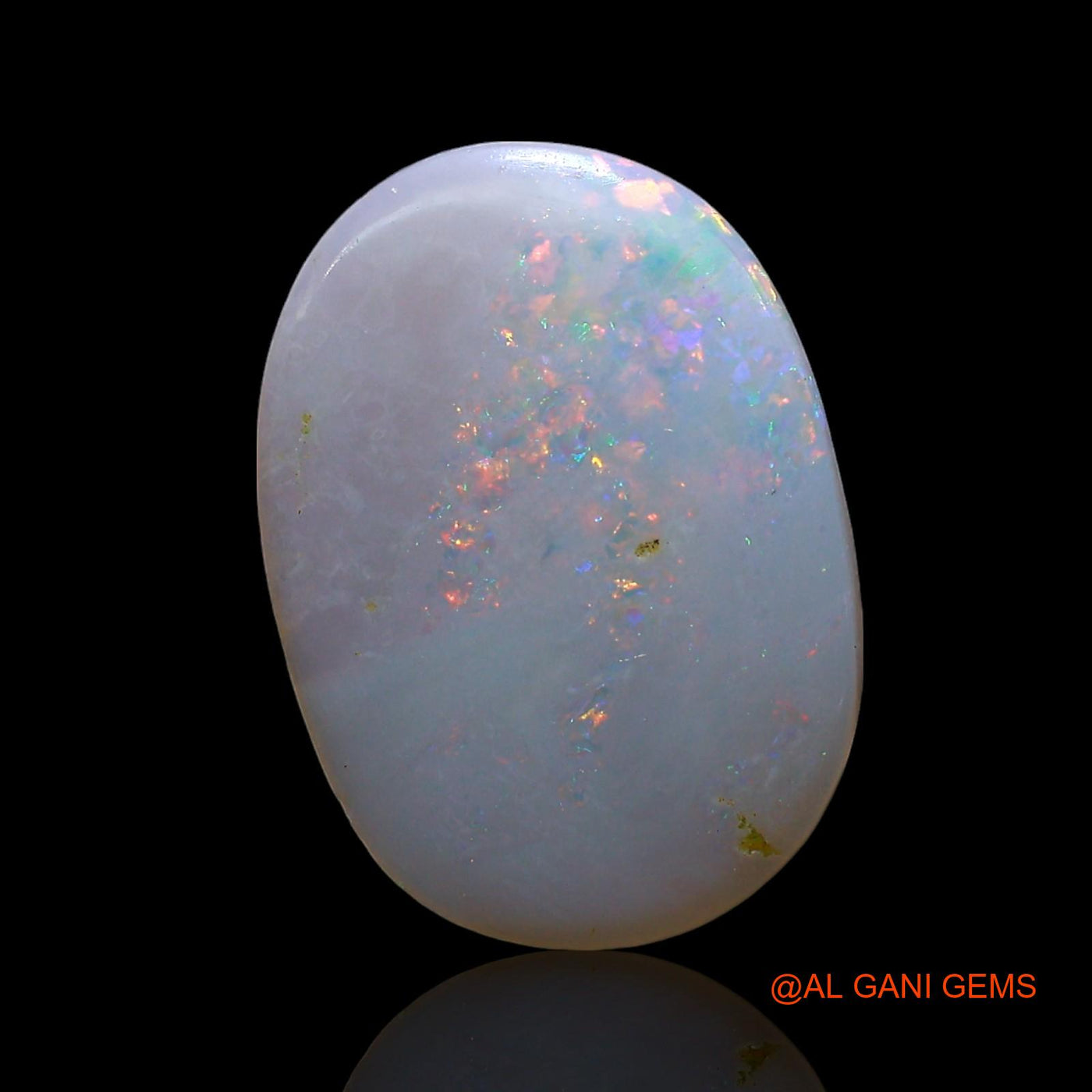 Natural Fire Opal Gemstone 2.00 Cts Loose Oval Cabochon From Australia 14x10x2 mm AE-545