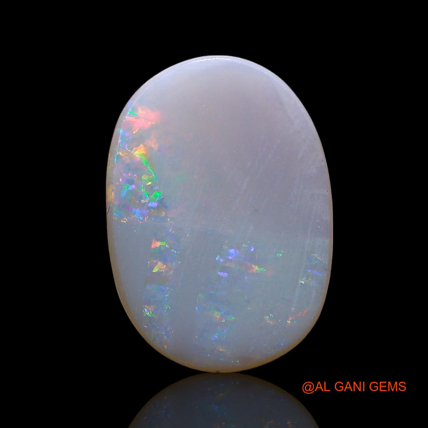 Natural Fire Opal Gemstone 2.00 Cts Loose Oval Cabochon From Australia 14x10x2 mm AE-545