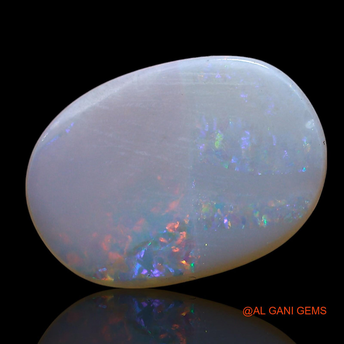 Natural Fire Opal Gemstone 2.00 Cts Loose Oval Cabochon From Australia 14x10x2 mm AE-545