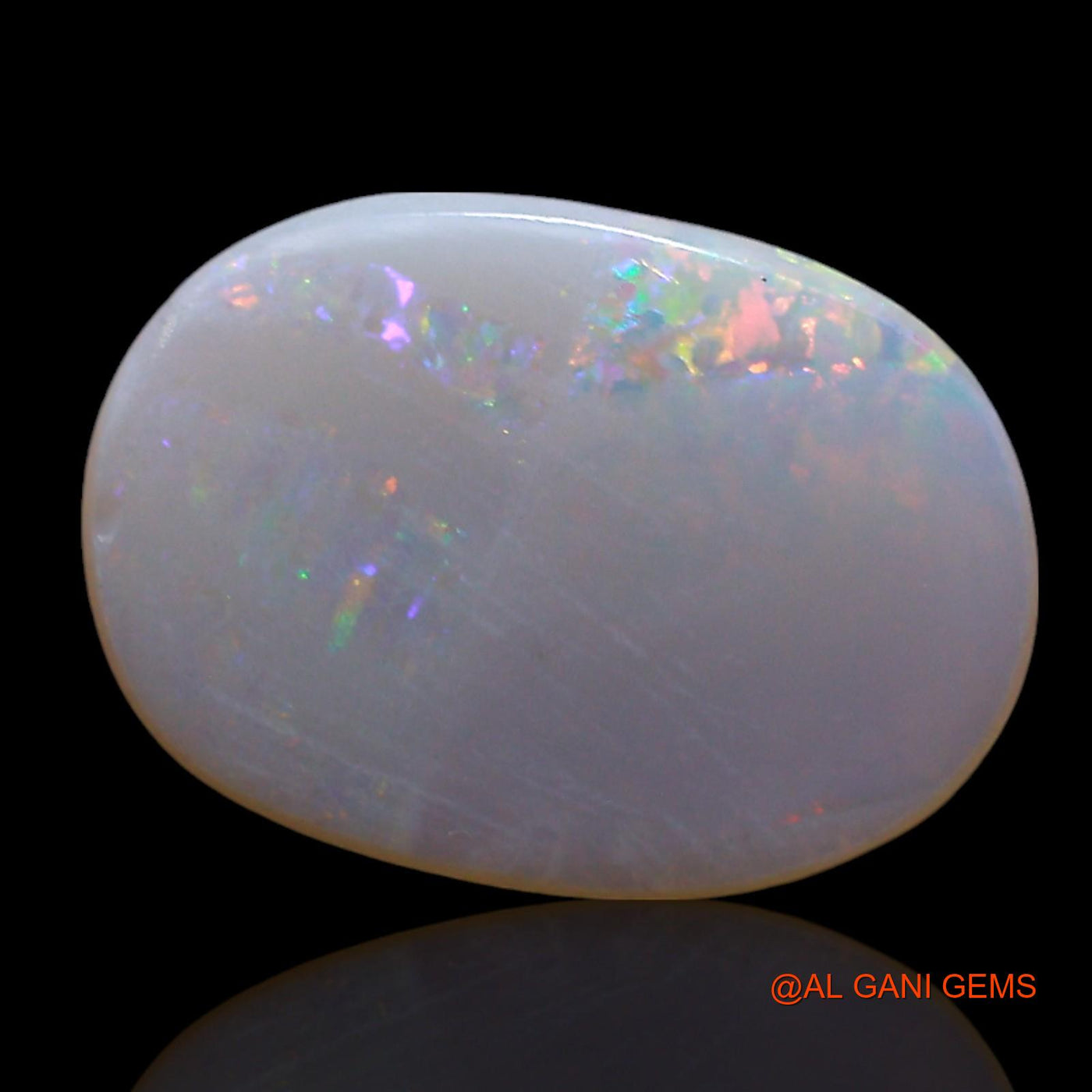 Natural Fire Opal Gemstone 2.00 Cts Loose Oval Cabochon From Australia 14x10x2 mm AE-545