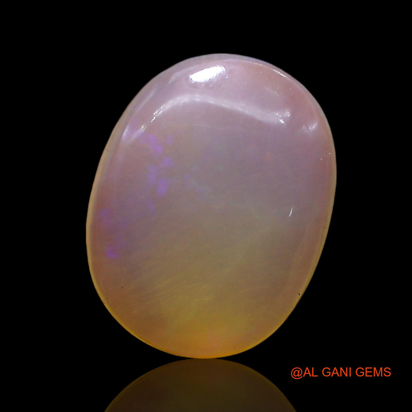Natural Untreated Fire Opal Loose Gemstone Oval Cabochon From Australia 3.00 Cts 13x10x4 mm AE-546