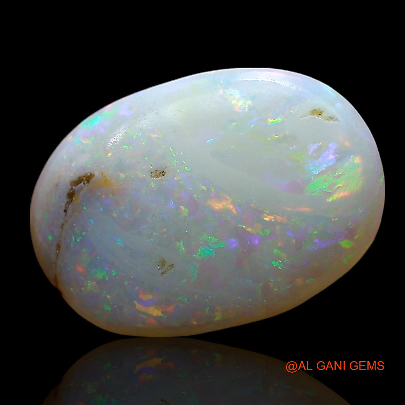 2.00 Cts Unheated Australian Fire Opal Loose Gemstone Oval Cabochon Natural 14x9x3 mm AE-547