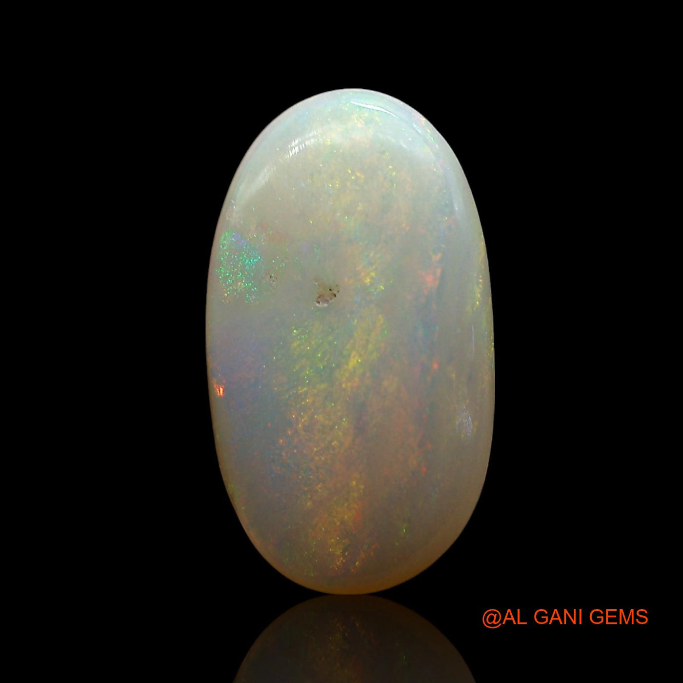 3.00 Cts Natural Australian Fire Opal Oval Cabochon Loose Gemstone For Jewelry 14x8x4 mm AE-549