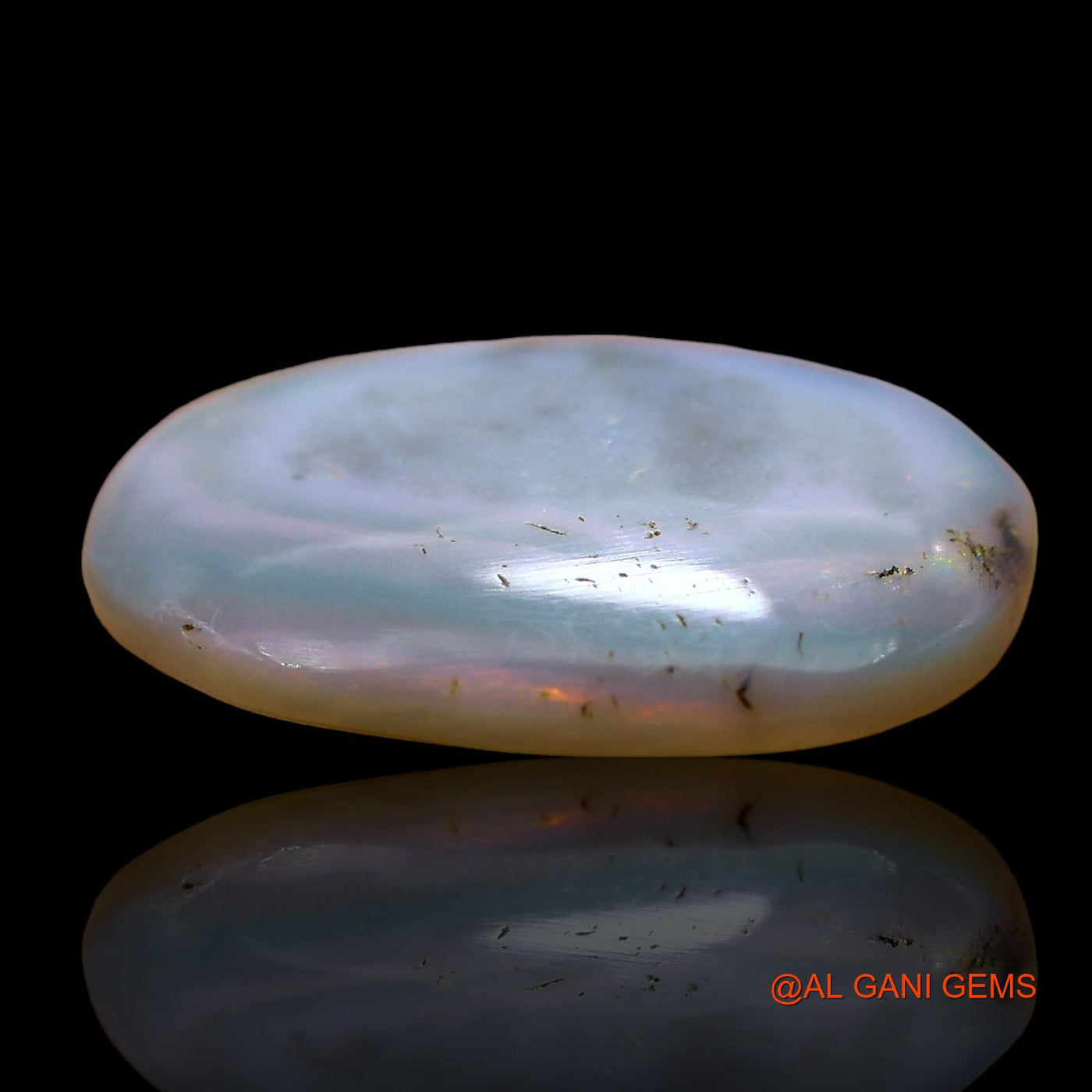 Natural Untreated Fire Opal Loose Gemstone Oval Cabochon From Australia 6.00 Cts 17x13x4 mm AE-54