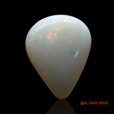 3.00 Cts Natural Australian Fire Opal Loose Gemstone Pear Cabochon 13x10x3 mm AE-550