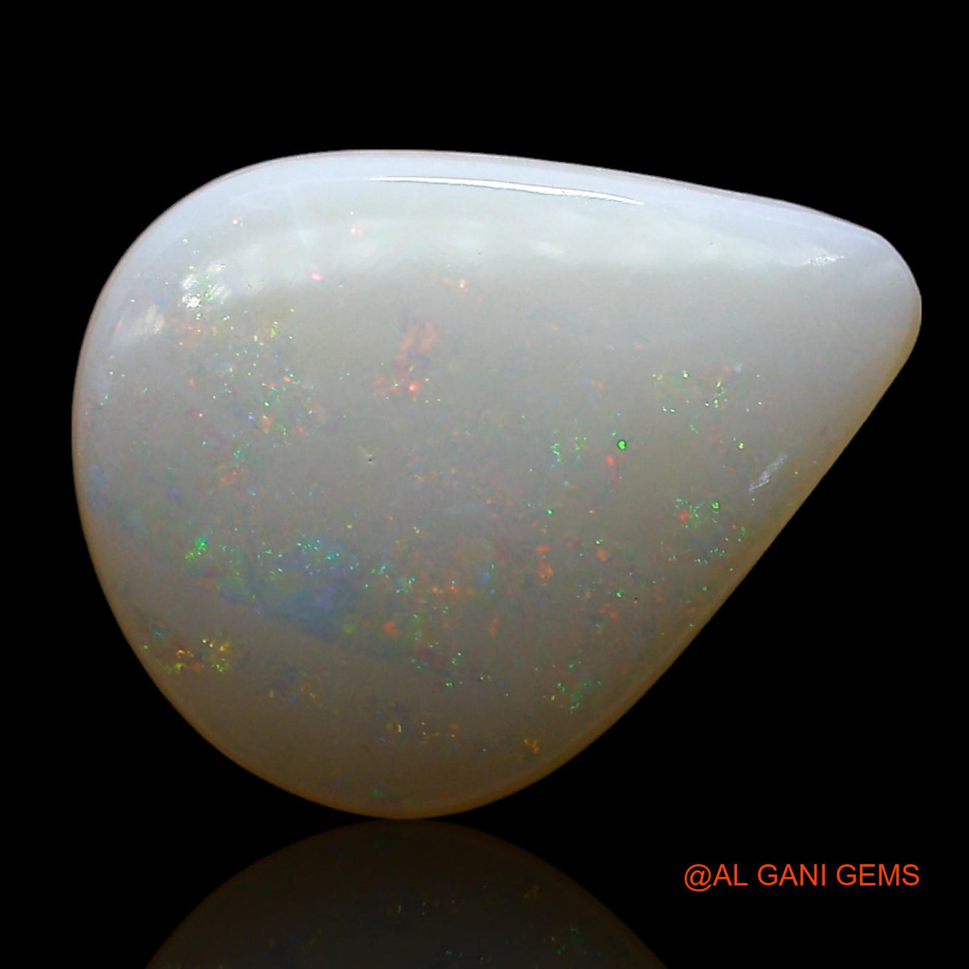 3.00 Cts Natural Australian Fire Opal Loose Gemstone Pear Cabochon 13x10x3 mm AE-550