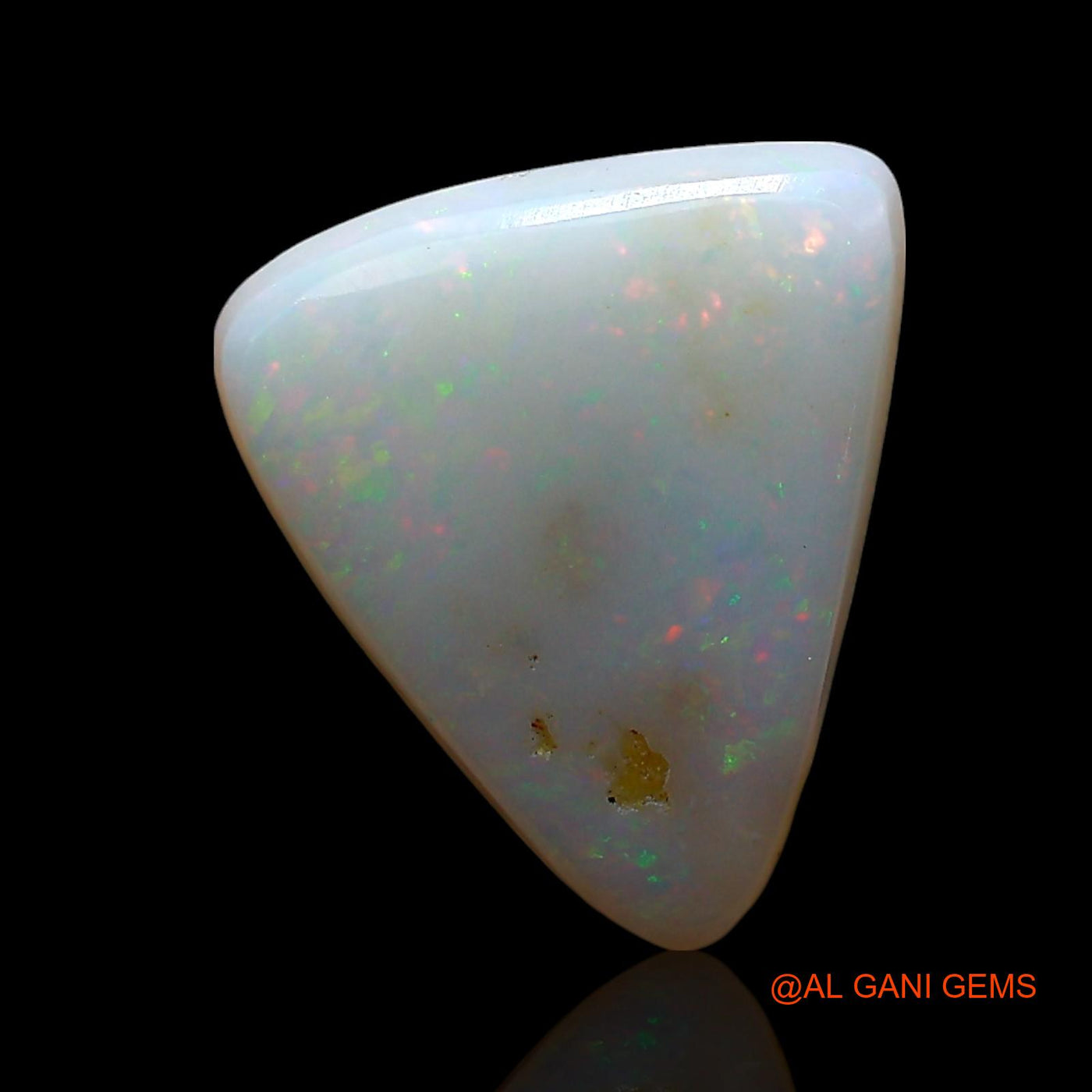 Natural Fire Opal Gemstone 2.00 Cts Loose Trillion Cabochon From Australia 12x11x3 mm AE-551