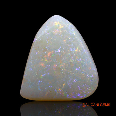 Natural Fire Opal Gemstone 2.00 Cts Loose Trillion Cabochon From Australia 12x10x3 mm AE-552