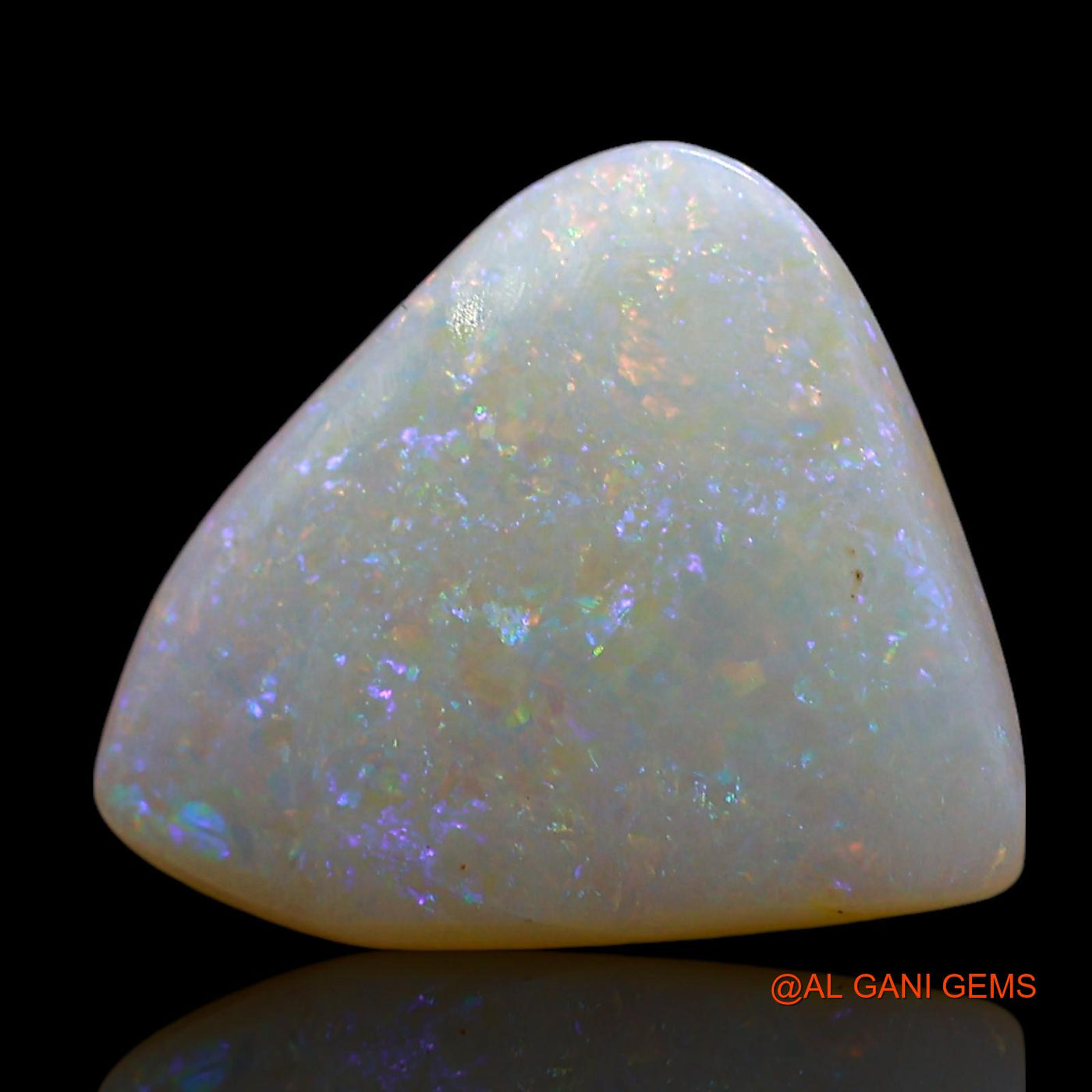 Natural Fire Opal Gemstone 2.00 Cts Loose Trillion Cabochon From Australia 12x10x3 mm AE-552