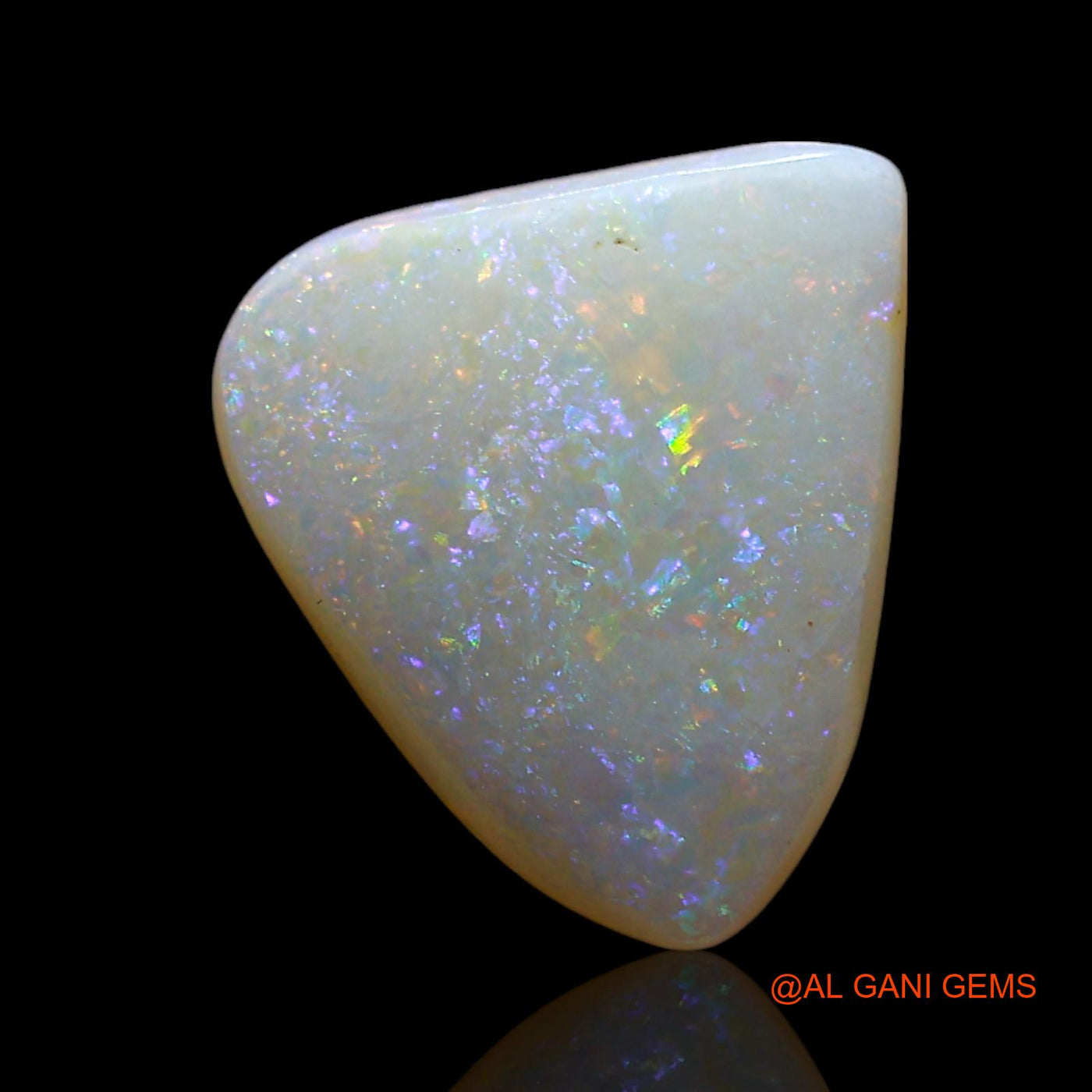 Natural Fire Opal Gemstone 2.00 Cts Loose Trillion Cabochon From Australia 12x10x3 mm AE-552
