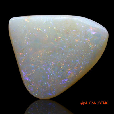 Natural Fire Opal Gemstone 2.00 Cts Loose Trillion Cabochon From Australia 12x10x3 mm AE-552