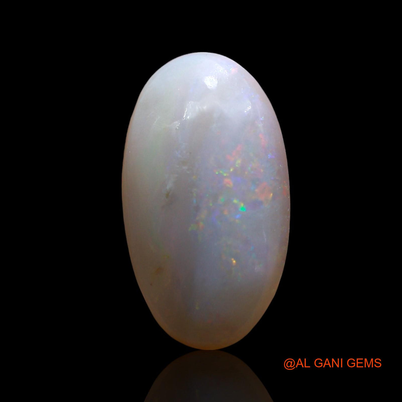 Natural Untreated Fire Opal Loose Gemstone Oval Cabochon From Australia 3.00 Cts 15x8x4 mm AE-553