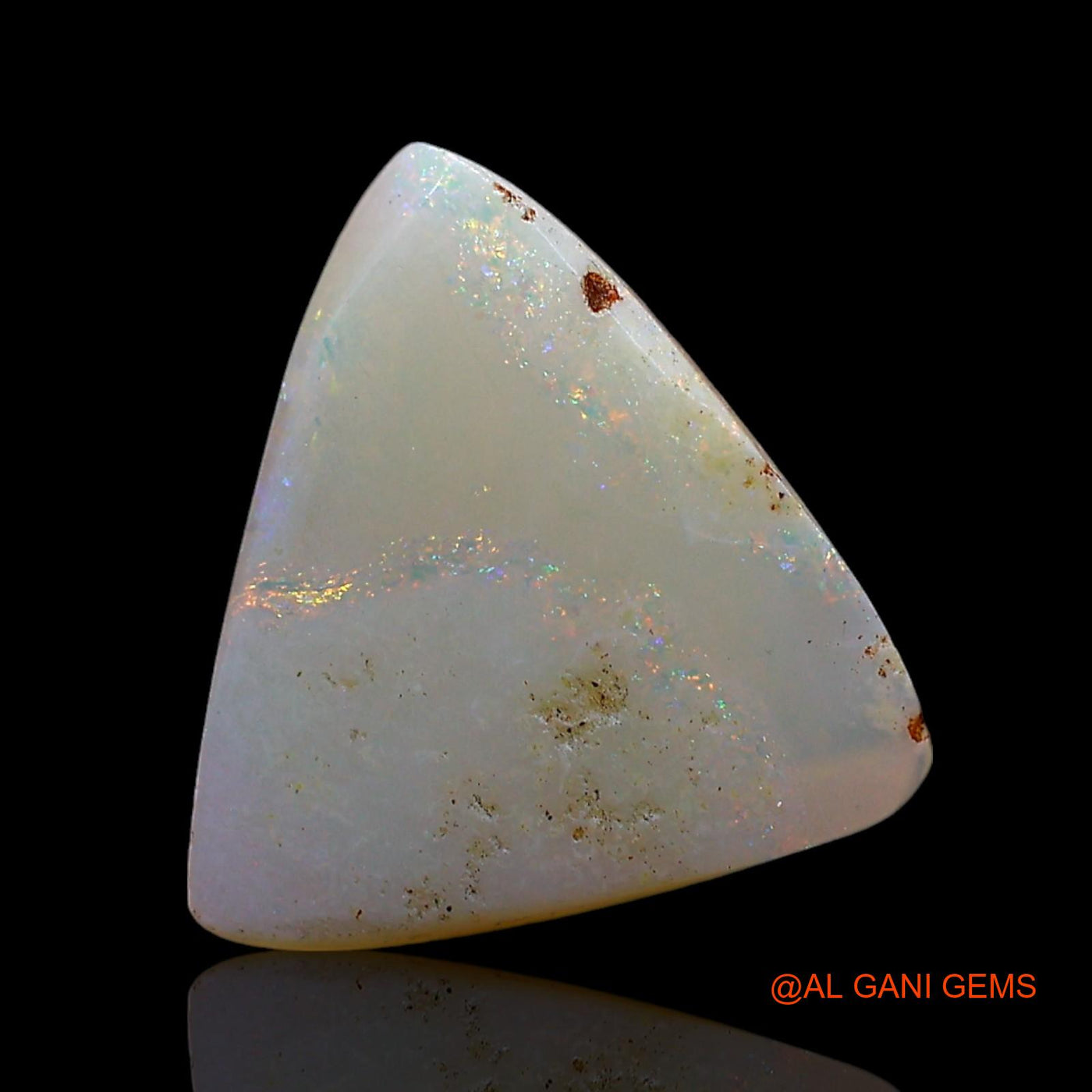 2.00 Cts Natural Australian Fire Opal Loose Gemstone Trillion Cabochon 12x11x2 mm AE-554