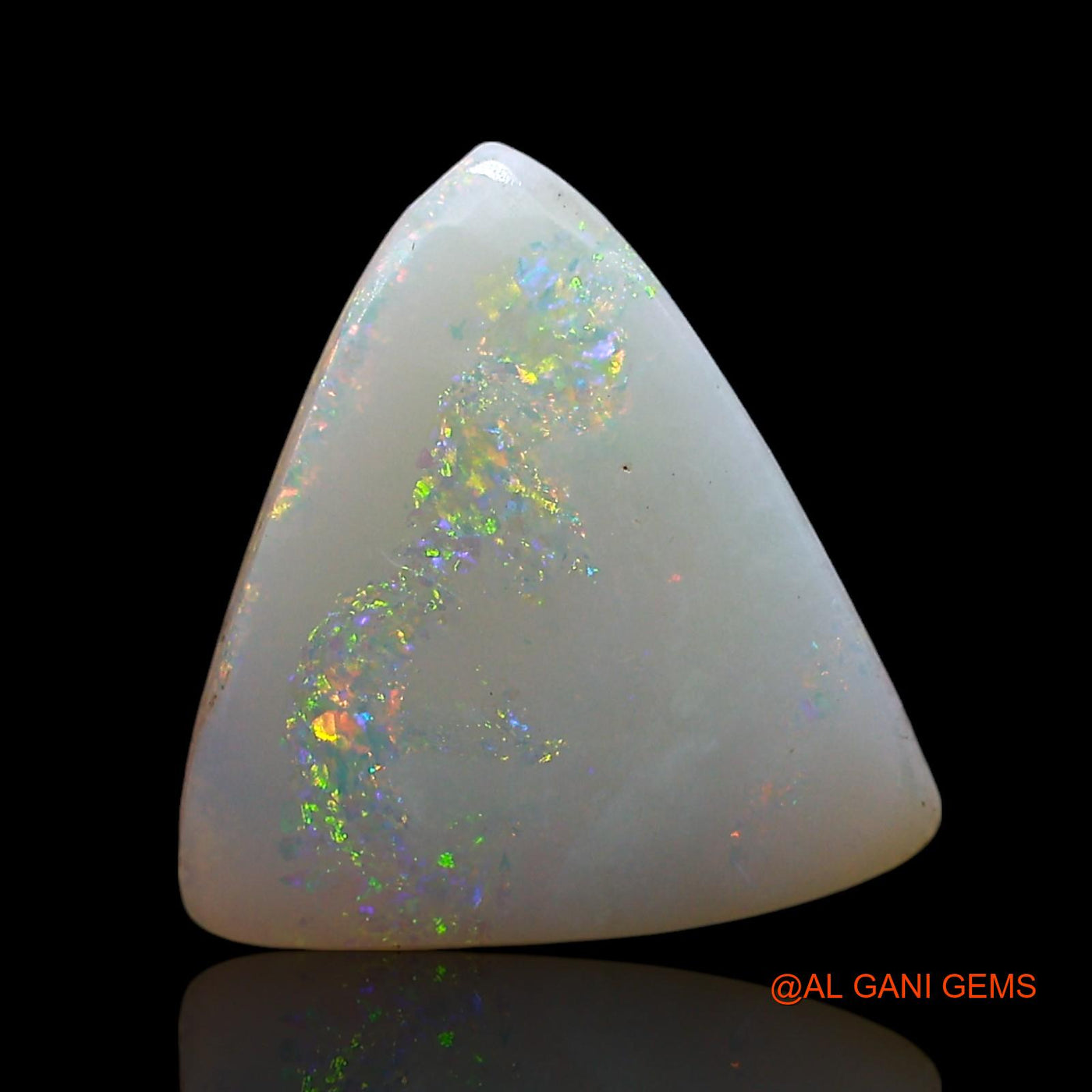 2.00 Cts Natural Australian Fire Opal Loose Gemstone Trillion Cabochon 12x11x2 mm AE-554